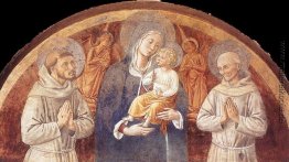 Madonna mit Kind zwischen den Heiligen Franziskus und St. Bernha