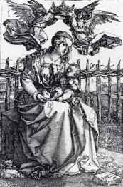 Madonna von zwei Engeln gekrönt Madonna von zwei Engeln gekrönt