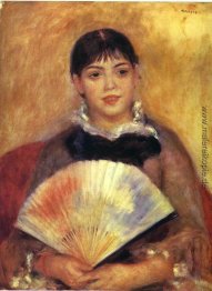 Mädchen mit einem Gebläse (Alphonsine Fournaise)