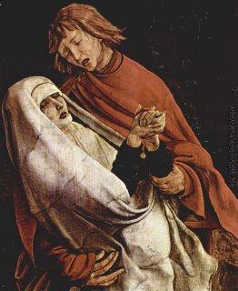 Jungfrau und Maria Magdalena am Fuße des Kreuzes (Detail aus dem