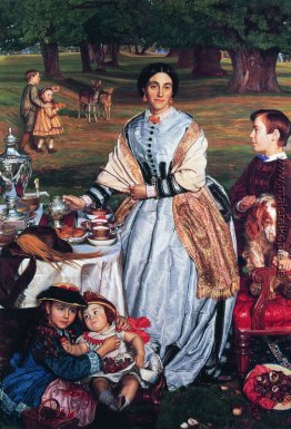 Lady Fairbairn mit ihren Kindern