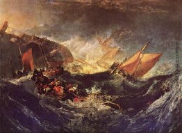 Das Wrack eines Transport-Schiff