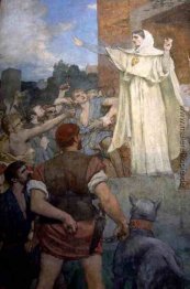 St. Genevieve macht Vertrauen und Ruhe zu verängstigt Parisern d