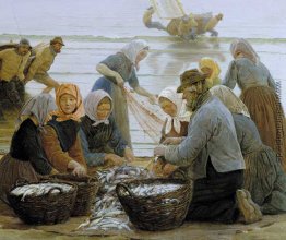 Frauen und Fischer von Hornbaek