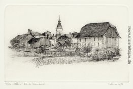 Ätzen: Blick auf das Dorf Ollon, von der Straße auf Vers-Chiez,