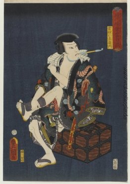 Der Schauspieler Kataoka Nizaemon VIII als Kumokiri Nizaemon
