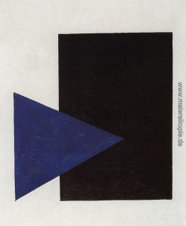 Suprematismus mit blauem Dreieck und Schwarzes Quadrat