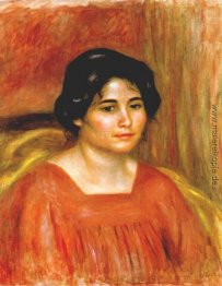 Gabrielle in einer roten Bluse Gabrielle in einer roten Bluse