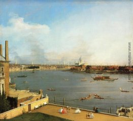 Die Themse und die City of London von Richmond House