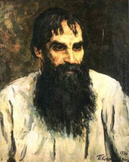 Portrait der nationalen Künstler, ein Holzschnitzer, A. Ershov