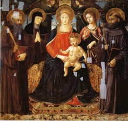 Madonna and Child Enthroned Unter St. Benedikt, St. Scholastica,