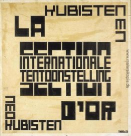 Entwurf für ein Ausstellungsplakat für "La Section d'Or"