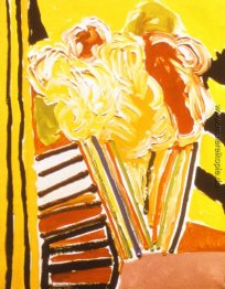 Gelbe Blumen-Malerei- Gelbe Blumen-Malerei-