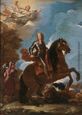 Charles II, König von Spanien, zu Pferd