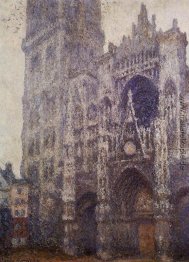 Kathedrale von Rouen, das Portal und die Tour d'Albene, Graues W Kathedrale von Rouen, das Portal und die Tour d'Albene, Graues W