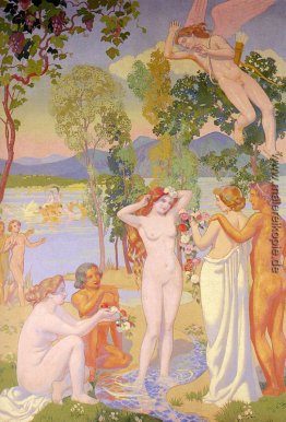 Cupid in Flight wird von der Schönheit der Psyche Struck