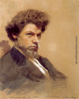 Porträt des Künstlers V. M. Maksimov
