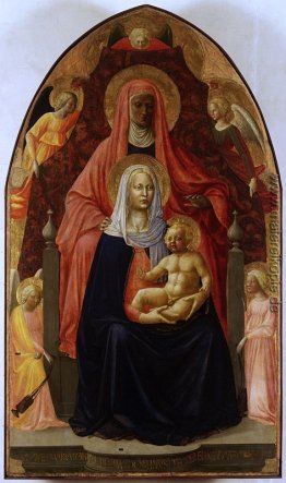 Die Madonna und Kind mit St. Anna.
