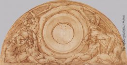 Studie für die Lunette mit Vertumnus und Pomona