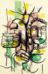 Frau mit Papagei Frau mit Papagei