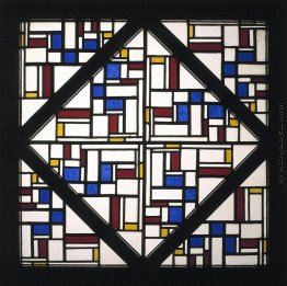 Komposition mit Fenster mit farbigem Glas III
