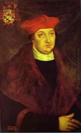 Porträt von Kardinal Albrecht von Brandenburg