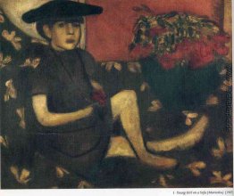 Junges Mädchen auf einem Sofa (Mariaska)