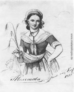Porträt von Ekaterina Aleksandrovna Telesheva