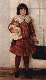 Porträt von Olga Surikova, die Tochter des Künstlers
