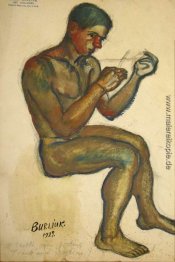 Sitzender junger Mann (Studie zu "Father Time") Sitzender junger Mann (Studie zu "Father Time")