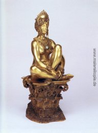 Ein Sitzender weiblicher Akt