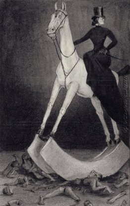 Die Dame auf dem Pferd
