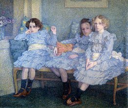 Drei Kinder in Blue