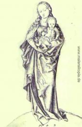 Jungfrau und der Säugling einen Apple anhält