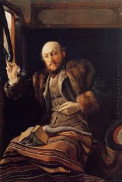 Gentleman in einem Eisenbahnwagen Gentleman in einem Eisenbahnwagen