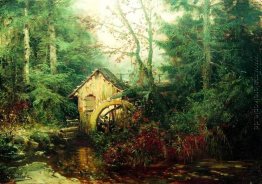 Waldlandschaft mit Watermill