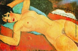 Sleeping Nude mit offenen Armen (Red Nude)