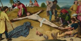 Christus ans Kreuz genagelt