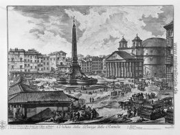 Mit Blick auf das Dogana di Terra auf der Piazza di Pietra