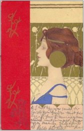 Mädchen Gesichter mit rotem Rand Mädchen Gesichter mit rotem Rand