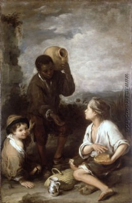 Zwei Bauernjungen und ein Neger Boy