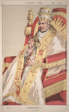 Sovereigns No.60 Karikatur von Papst Pius IX