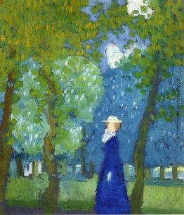 Frau in Blau