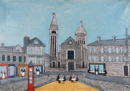 Place du Theatre (Stadtplatz mit Red Phone Booth)