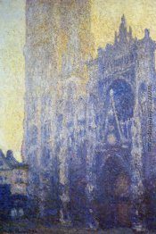 Rouen-Kathedrale, das Portal, Morgen Effect