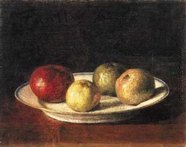 Ein Teller mit Äpfeln