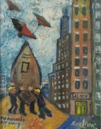 Die Trunkenbolde wegfliegen