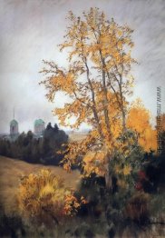 Herbstlandschaft mit Kirche Herbstlandschaft mit Kirche