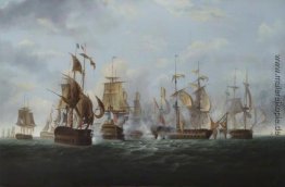 HMS Alexander "von Captain Bligh Rodney Beherrschte, kurz vor de