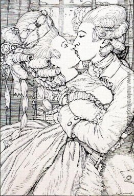 Der Kuss. Illustration für das Buch der Marquise